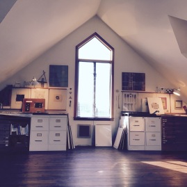 - Kay Sekimachi’s beautiful sunlit studio space in her Berkely home